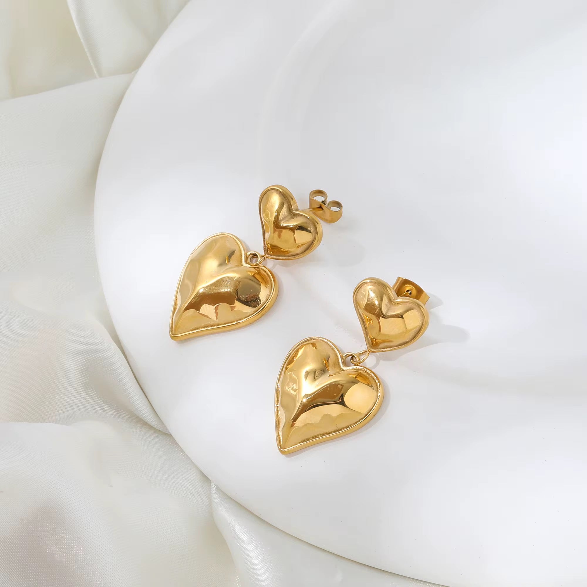 Heart Drop Earrings