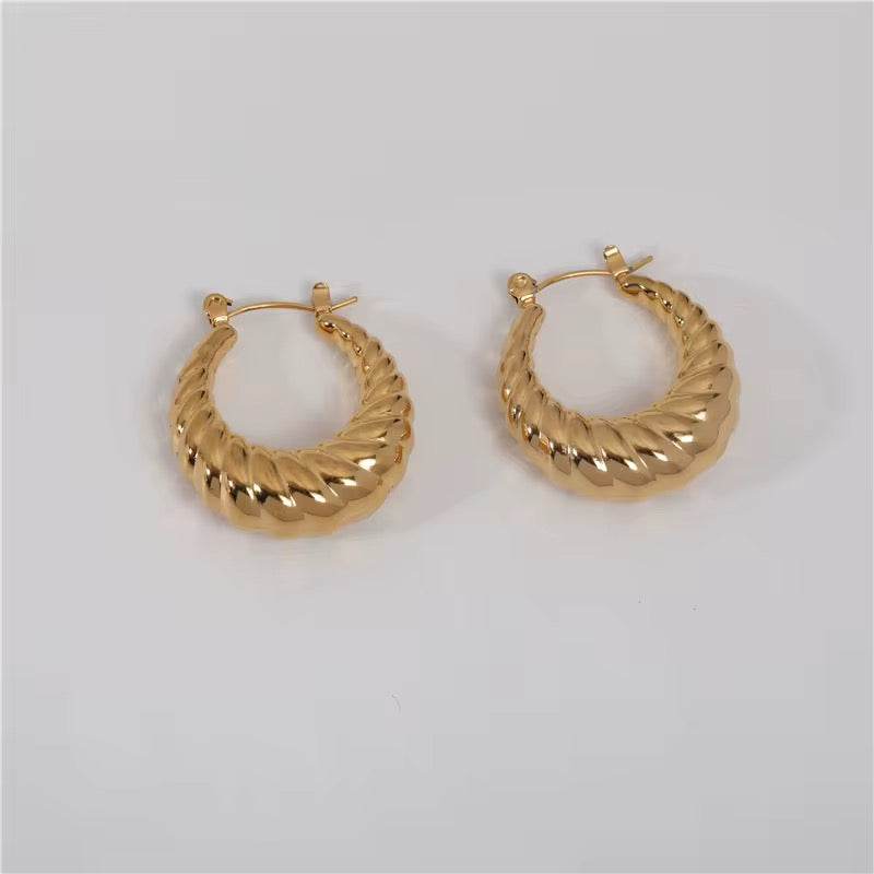 Chunky Croissant Hoops