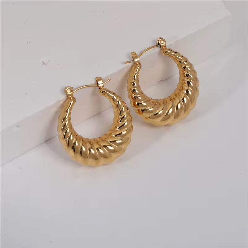 Chunky Croissant Hoops