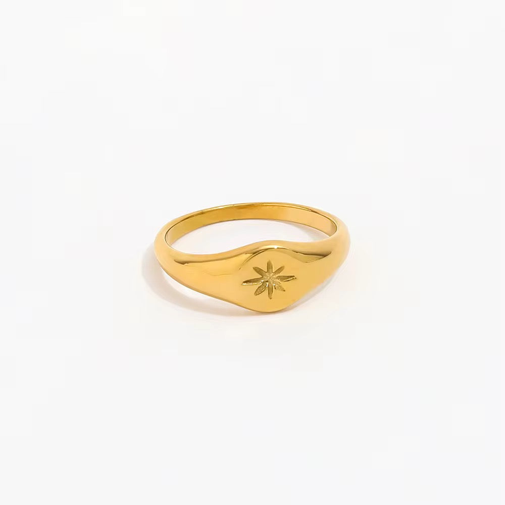 Gold Starburst Ring