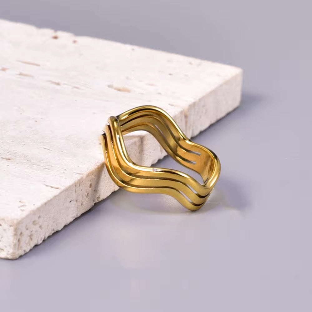 Triple Wave Ring