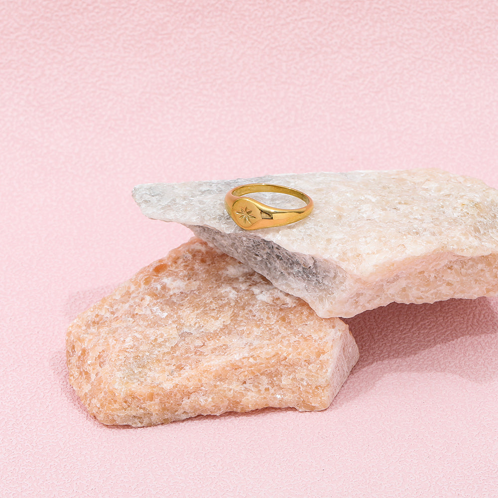 Gold Starburst Ring